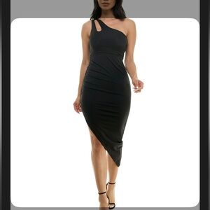 Jump Asymmetrical Black Dress